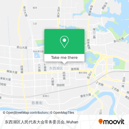 东西湖区人民代表大会常务委员会 map