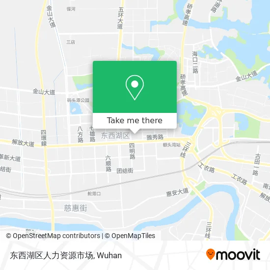 东西湖区人力资源市场 map