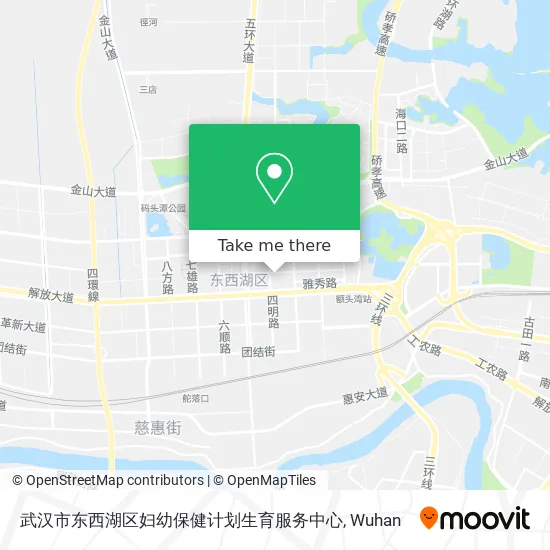 武汉市东西湖区妇幼保健计划生育服务中心 map