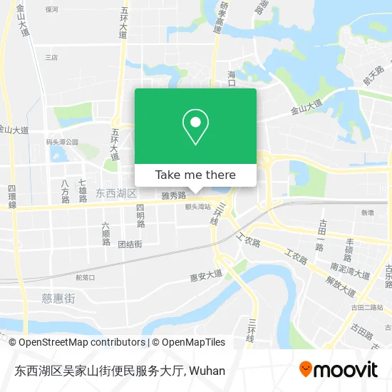 东西湖区吴家山街便民服务大厅 map