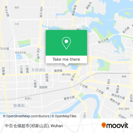 中百仓储超市(祁家山店) map