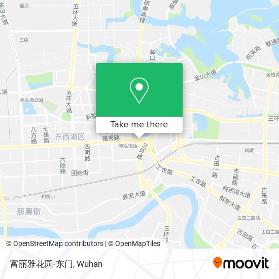 富丽雅花园-东门 map