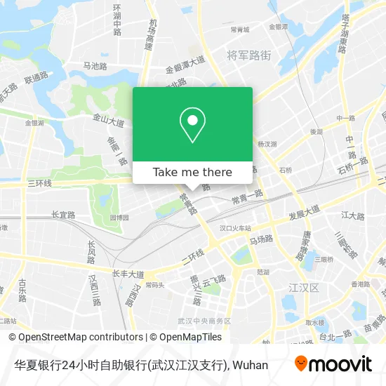 华夏银行24小时自助银行(武汉江汉支行) map