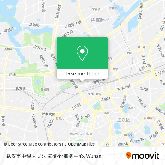 武汉市中级人民法院-诉讼服务中心 map