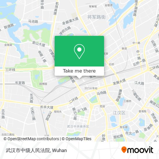 武汉市中级人民法院 map