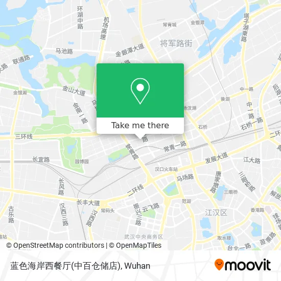 蓝色海岸西餐厅(中百仓储店) map