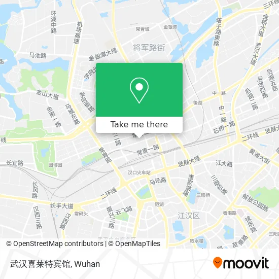 武汉喜莱特宾馆 map