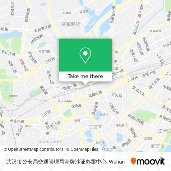 武汉市公安局交通管理局涉牌涉证办案中心 map