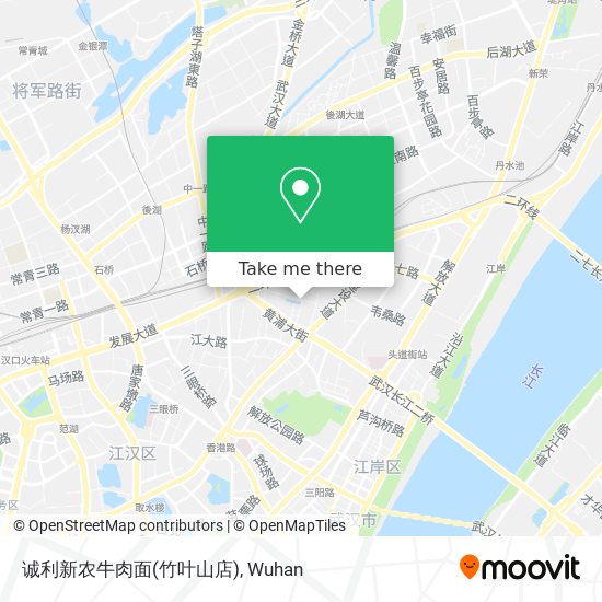 诚利新农牛肉面(竹叶山店) map