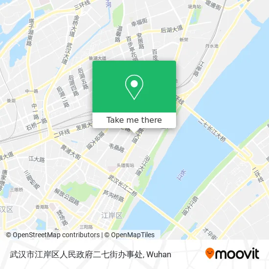 武汉市江岸区人民政府二七街办事处 map