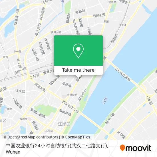 中国农业银行24小时自助银行(武汉二七路支行) map