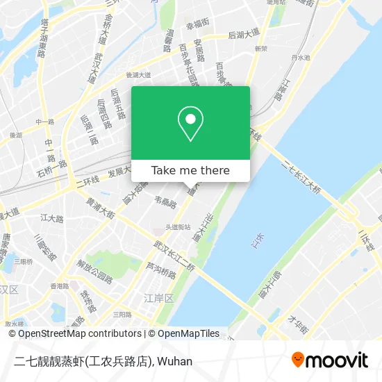 二七靓靓蒸虾(工农兵路店) map