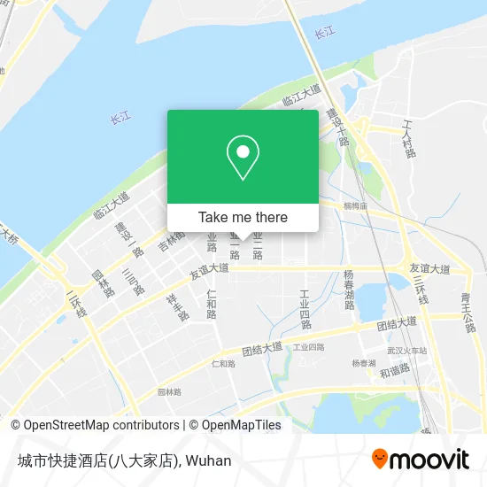 城市快捷酒店(八大家店) map