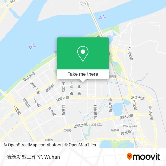 清新发型工作室 map