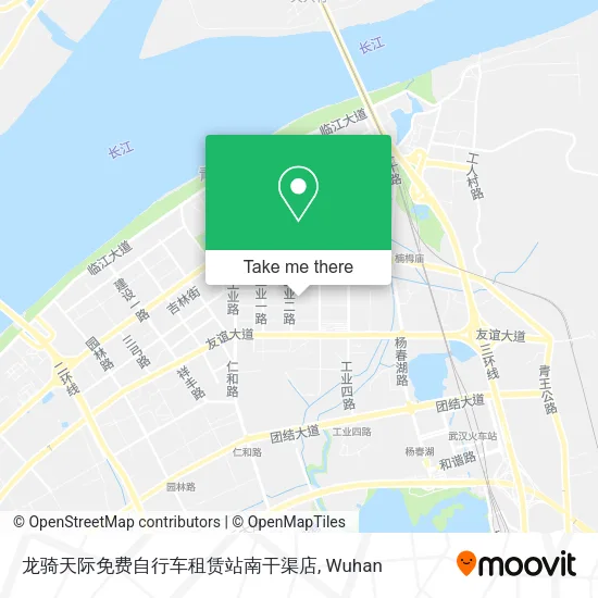 龙骑天际免费自行车租赁站南干渠店 map