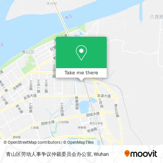 青山区劳动人事争议仲裁委员会办公室 map