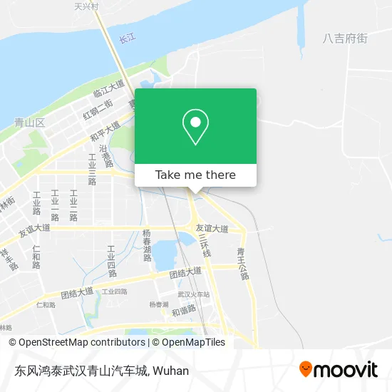 东风鸿泰武汉青山汽车城 map