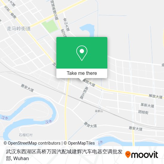 武汉东西湖区高桥万国汽配城建辉汽车电器空调批发部 map