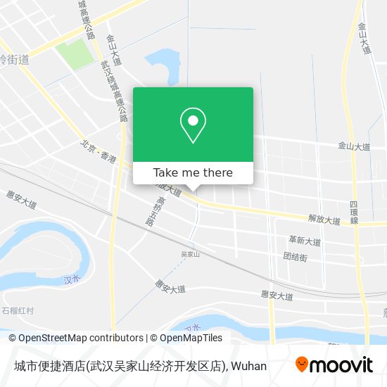 城市便捷酒店(武汉吴家山经济开发区店) map