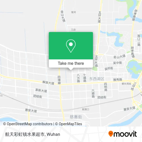 航天彩虹镇水果超市 map