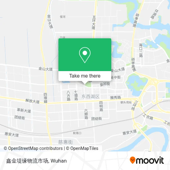 鑫金堤缘物流市场 map