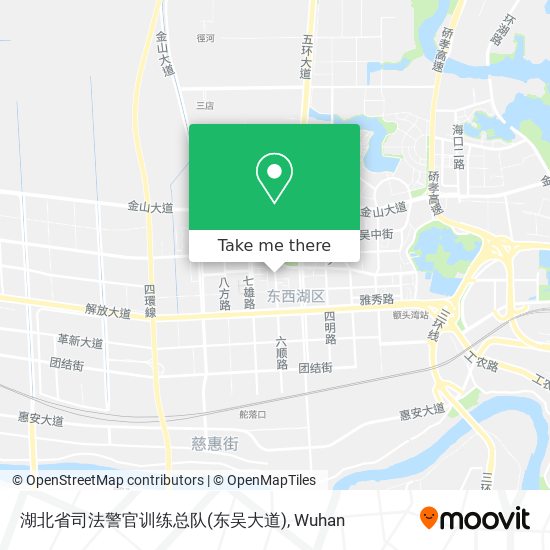 湖北省司法警官训练总队(东吴大道) map