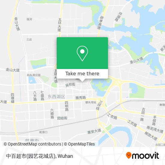 中百超市(园艺花城店) map