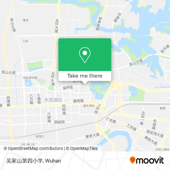 吴家山第四小学 map