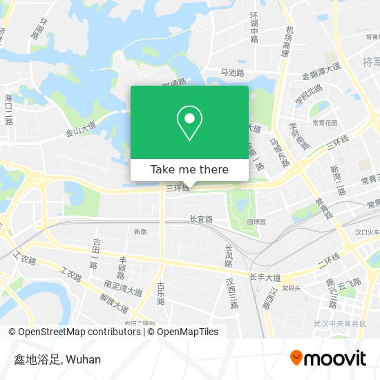 鑫地浴足 map
