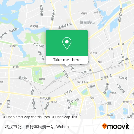 武汉市公共自行车民航一站 map