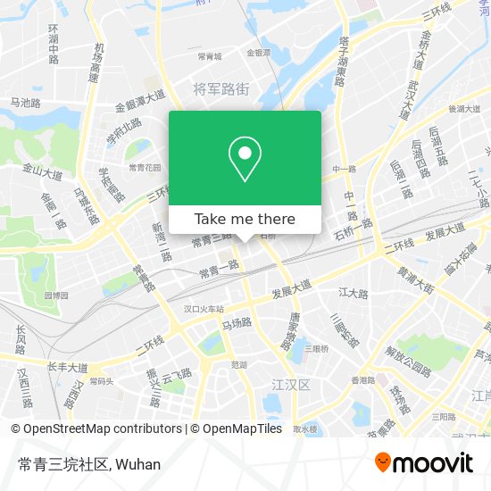 常青三垸社区 map