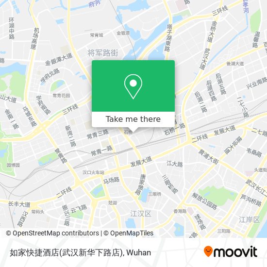 如家快捷酒店(武汉新华下路店) map