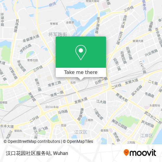 汉口花园社区服务站 map