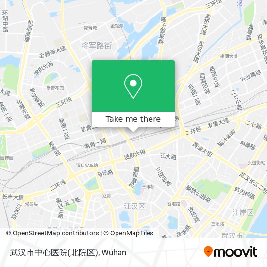 武汉市中心医院(北院区) map