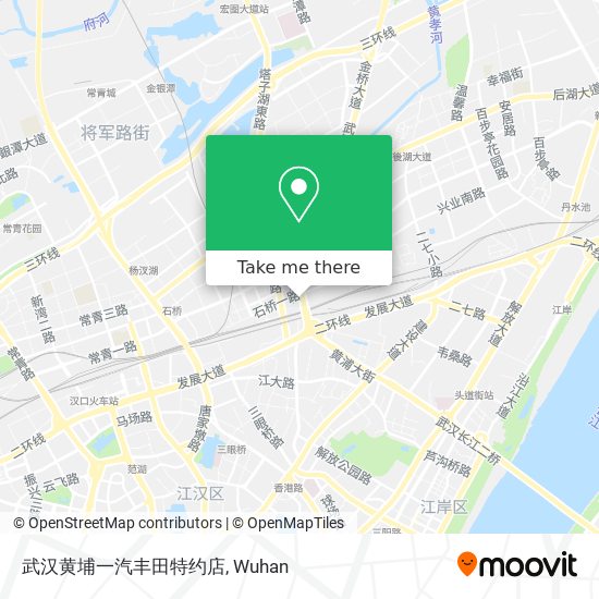 武汉黄埔一汽丰田特约店 map