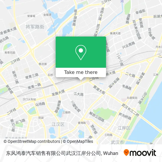 东风鸿泰汽车销售有限公司武汉江岸分公司 map