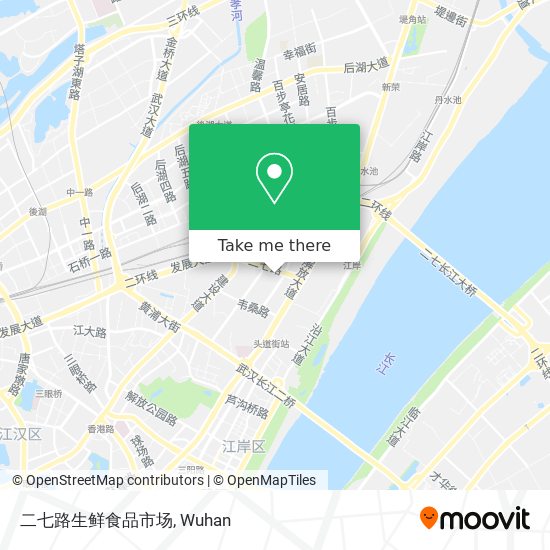 二七路生鲜食品市场 map