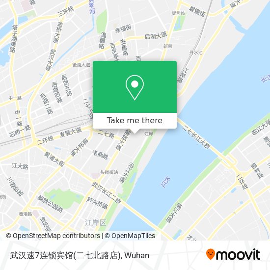 武汉速7连锁宾馆(二七北路店) map