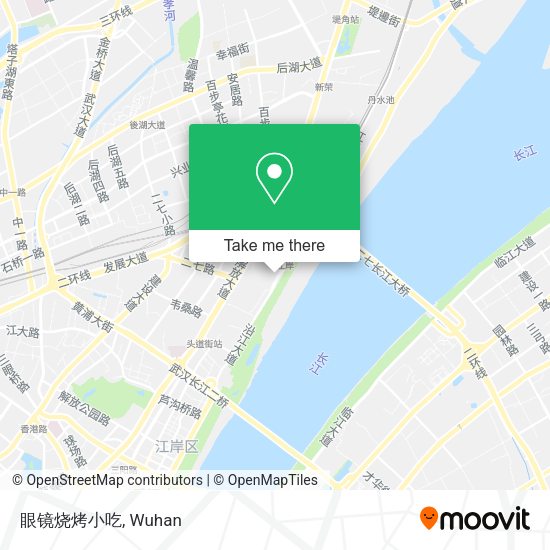 眼镜烧烤小吃 map