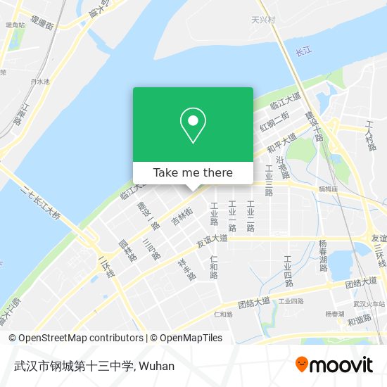 武汉市钢城第十三中学 map