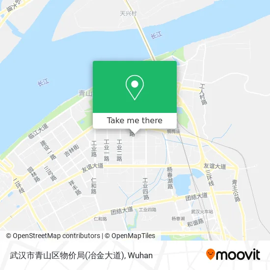 武汉市青山区物价局(冶金大道) map
