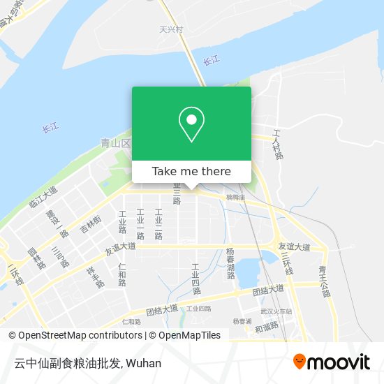云中仙副食粮油批发 map