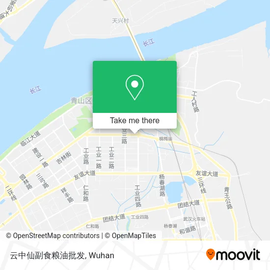 云中仙副食粮油批发 map