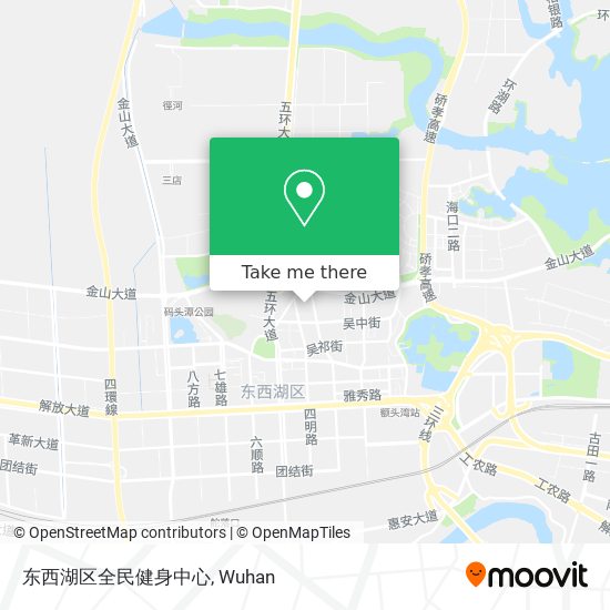 东西湖区全民健身中心 map