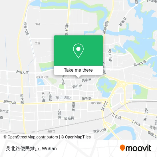 吴北路便民摊点 map