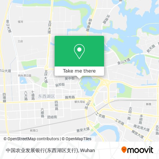 中国农业发展银行(东西湖区支行) map