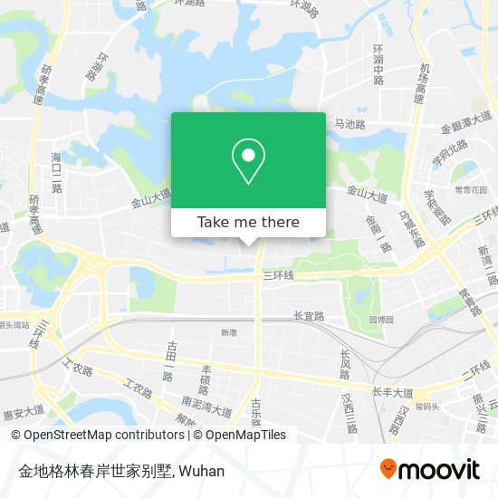 金地格林春岸世家别墅 map