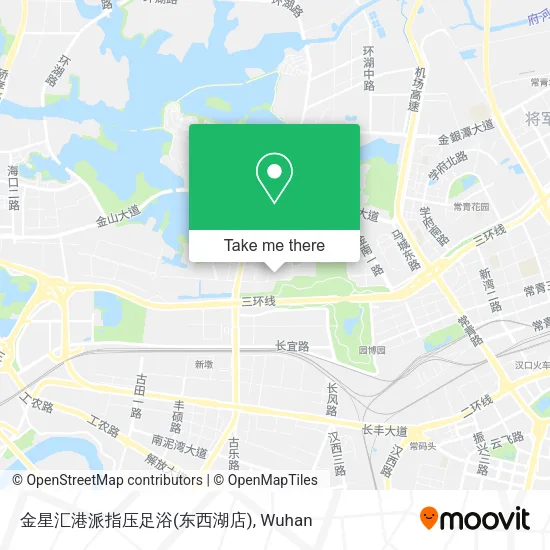 金星汇港派指压足浴(东西湖店) map