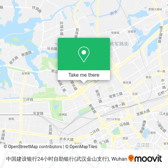 中国建设银行24小时自助银行(武汉金山支行) map