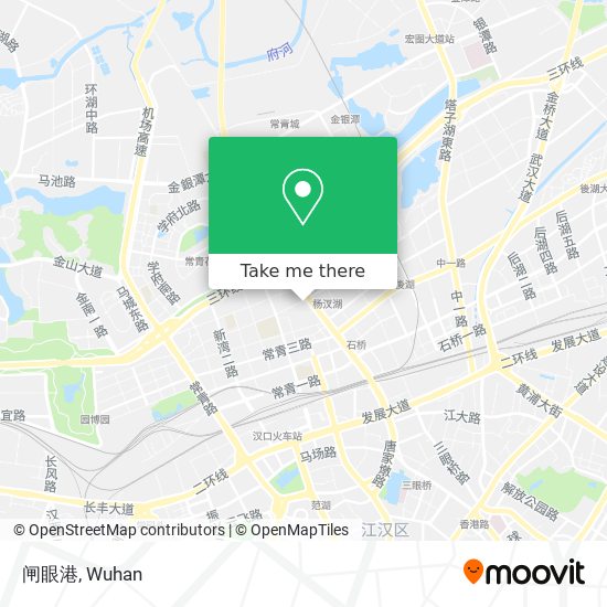 闸眼港 map